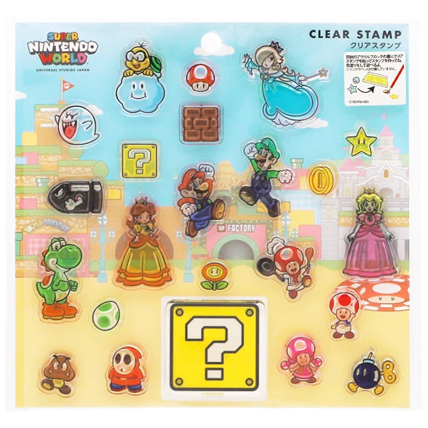 USJ Nintendo World Clear Stamp Set