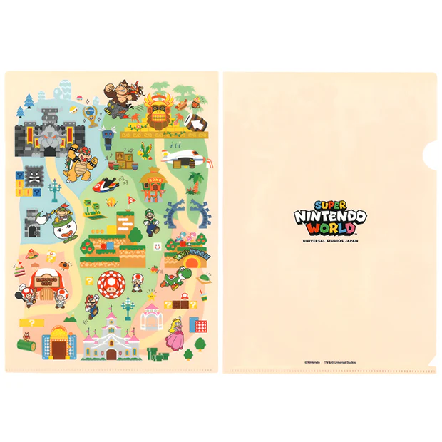 【訂貨】USJ 任天堂世界 Mario園區 5週年限定 - 文具套裝 File Memo 貼紙