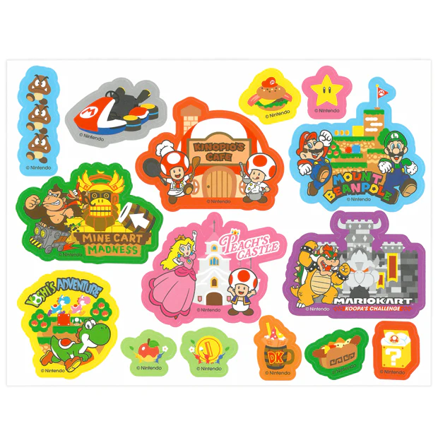 【訂貨】USJ 任天堂世界 Mario園區 5週年限定 - 文具套裝 File Memo 貼紙