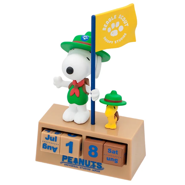 【訂貨】USJ Peanuts Snoopy Beagle Scout 露營童軍系列 - Snoopy & Woodstock 萬年曆