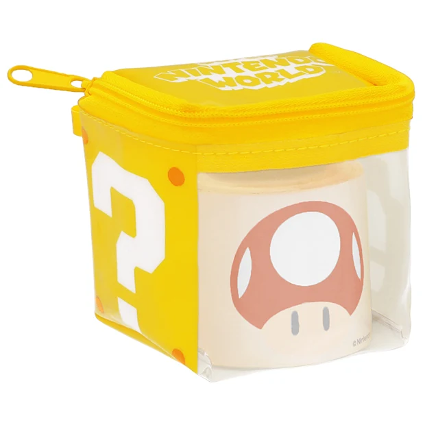 USJ Nintendo World Mario Roll Memo with Question Mark Block Pouch