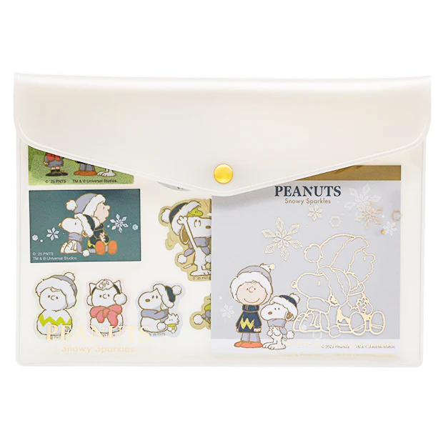 【訂貨】USJ PEANUTS Snowy Sparkles Snoopy 史努比聖誕系列 - 文具套裝