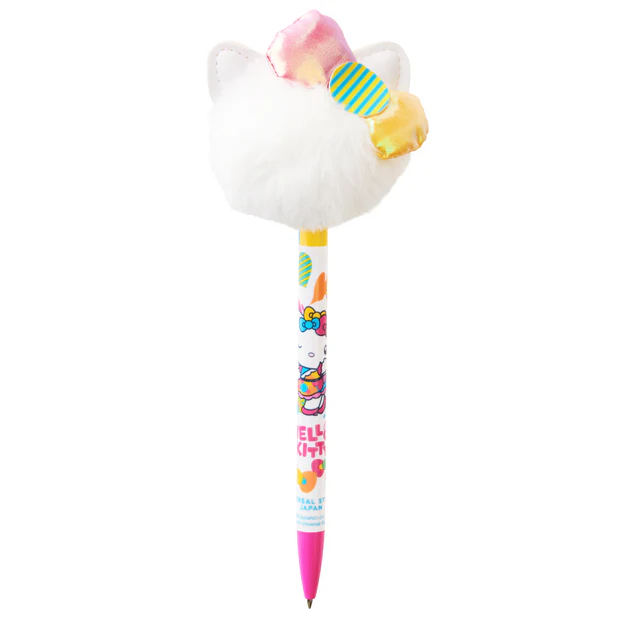 【訂貨】USJ 25th Discover U 週年紀念系列 -  Hello Kitty 毛毛球原子筆