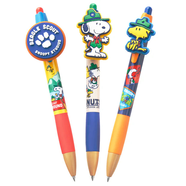 USJ Peanuts Snoopy Beagle Scout 露營童軍系列 - 原子筆3支套裝