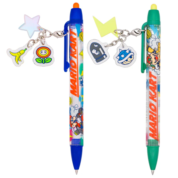 【訂貨】USJ 25th Discover U 週年紀念系列 - 任天堂 Mario & 庫巴 原子筆連小吊飾
