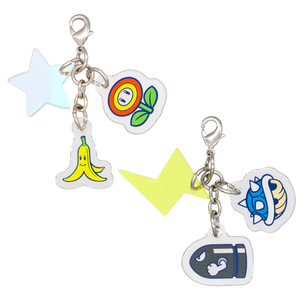 【訂貨】USJ 25th Discover U 週年紀念系列 - 任天堂 Mario & 庫巴 原子筆連小吊飾