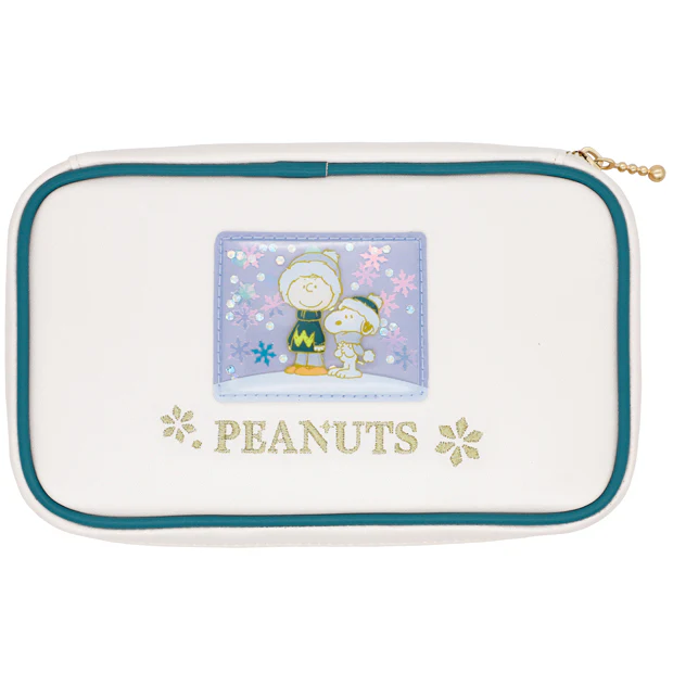 【訂貨】USJ PEANUTS Snowy Sparkles Snoopy 史努比聖誕系列 - Gadget Case 多用途收納袋