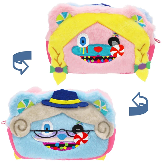 【訂貨】USJ Halloween - Hami-kuma Lolly & Pop 毛毛雙面筆袋