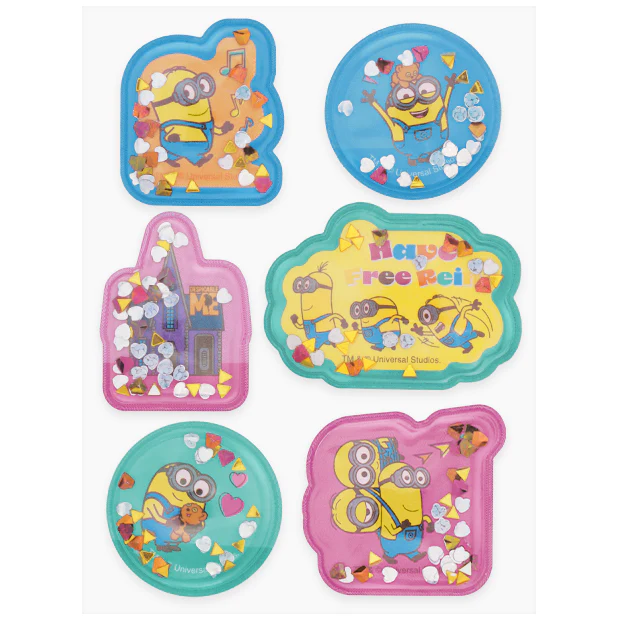 【訂貨】USJ Minions 迷你兵團 小小兵 立體貼紙套裝 6pcs