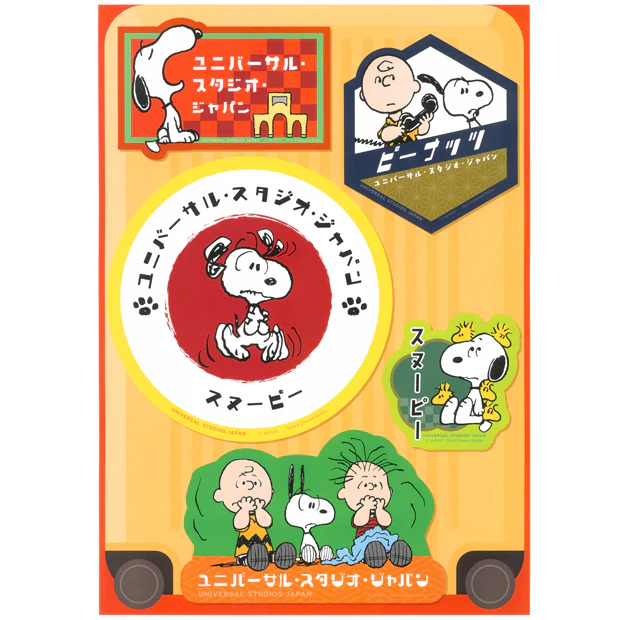 【訂貨】USJ Peanuts Snoopy 旅行貼紙套裝 Luggage Sticker Set 14pcs