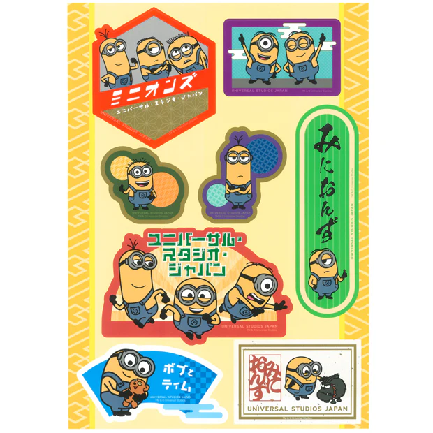 【訂貨】USJ Minions 旅行貼紙套裝 Travel Sticker Set 14pcs