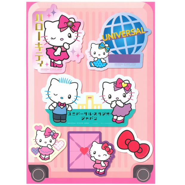 【訂貨】USJ Hello Kitty 旅行貼紙套裝 Luggage Sticker Set 13pcs