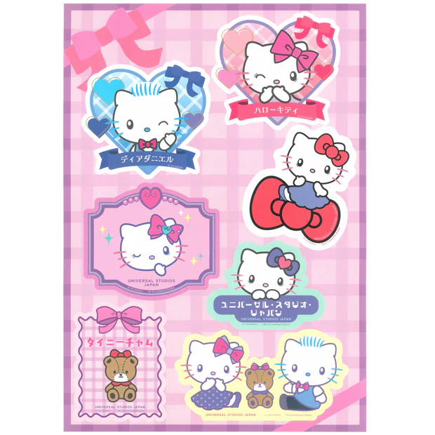 【訂貨】USJ Hello Kitty 旅行貼紙套裝 Luggage Sticker Set 13pcs