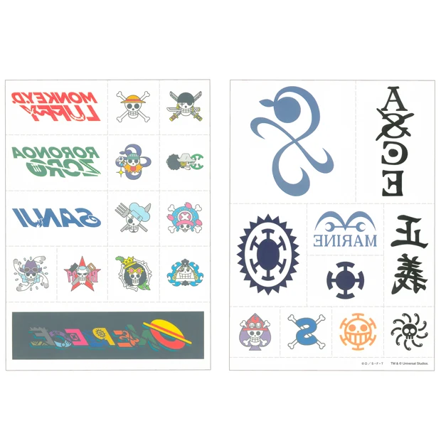 【訂貨】USJ ONE PIECE Premier Summer 2026 海賊王 - 紋身貼紙 Clear File 文件夾套裝 