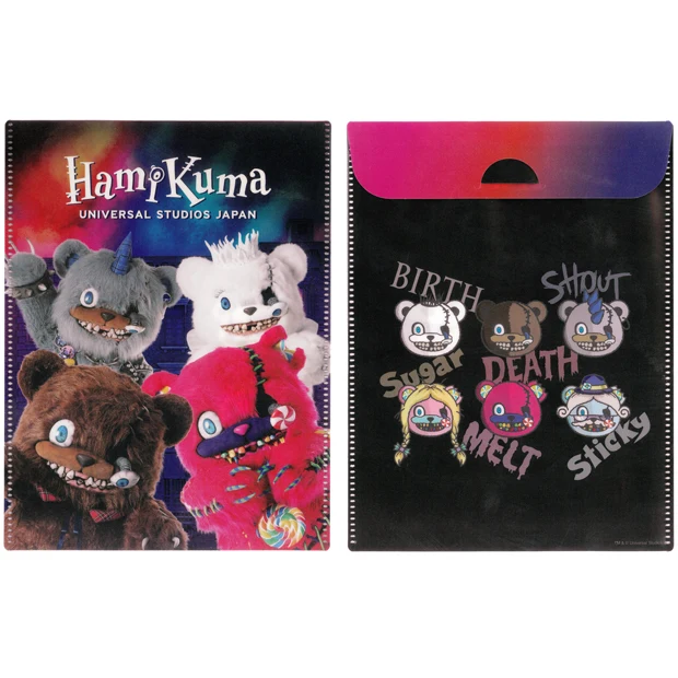 USJ Halloween - Hami-kuma Tattoo Stickers with Folder