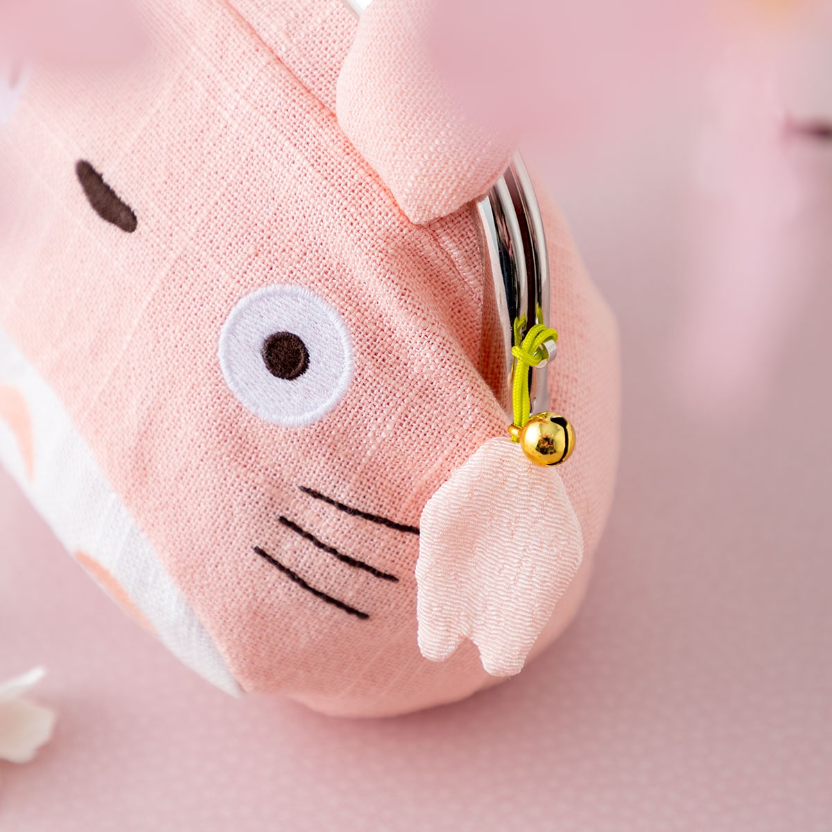 【訂貨】Totoro 龍貓 和風 粉紅櫻花 口金包