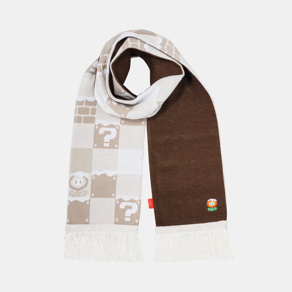 【訂貨】任天堂專門店 冬天系列 - 問號方塊 火花 針織頸巾