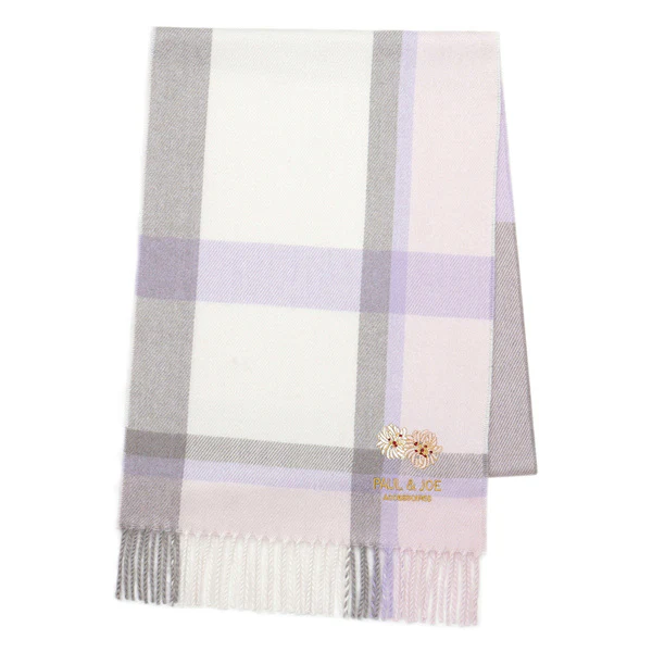 【訂貨】PAUL & JOE ACCESSORIES 刺繡圖案 貓咪 花朵 保暖圍巾 頸巾