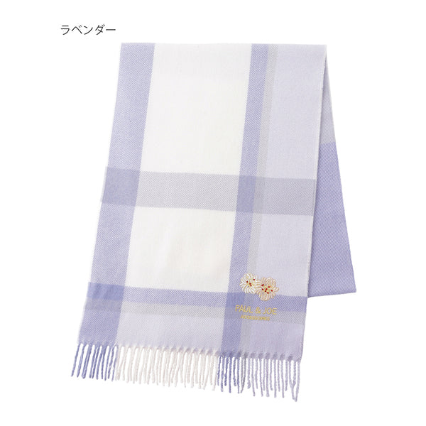 【訂貨】PAUL & JOE ACCESSORIES 刺繡圖案 貓咪 花朵 保暖圍巾 頸巾