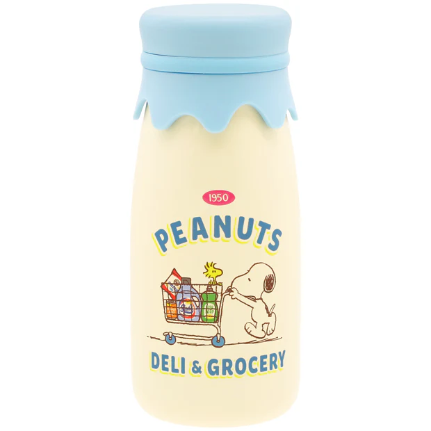 【訂貨】USJ Peanuts DELI & GROCERY Snoopy 牛奶瓶 不鏽鋼保溫瓶