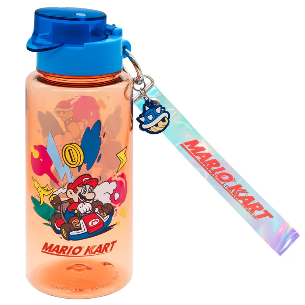 【訂貨】USJ 25th Discover U 週年紀念系列 - 任天堂 Mario Kart 庫巴 透明水樽連手繩