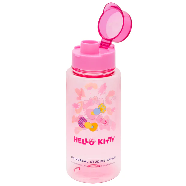 【訂貨】USJ 25th Discover U 週年紀念系列 - Hello Kitty 透明水樽連手繩