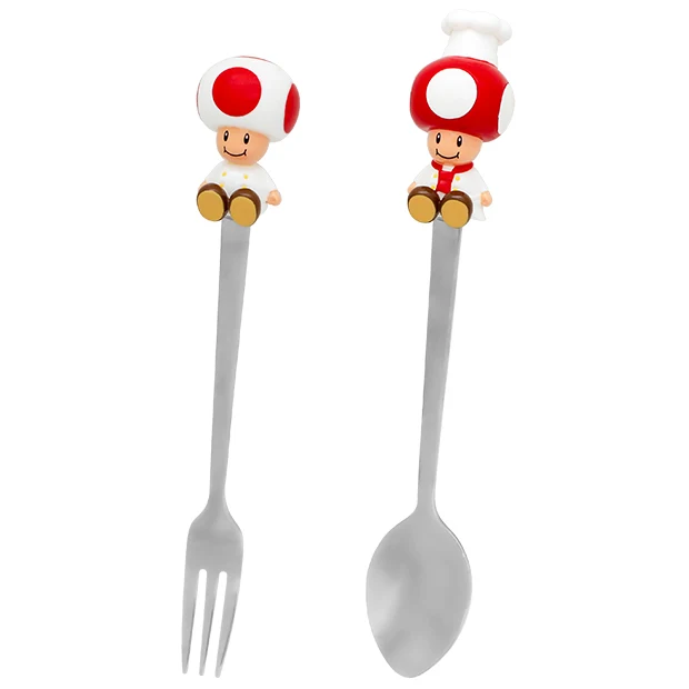 【訂貨】USJ Mario 廚師奇諾比奧 餐具套裝 Cutlery Set
