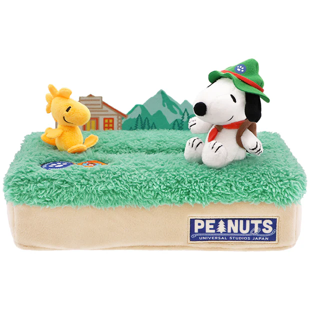 【訂貨】USJ Peanuts Snoopy Beagle Scout 露營童軍系列 - Snoopy & Woodstock 紙巾盒套