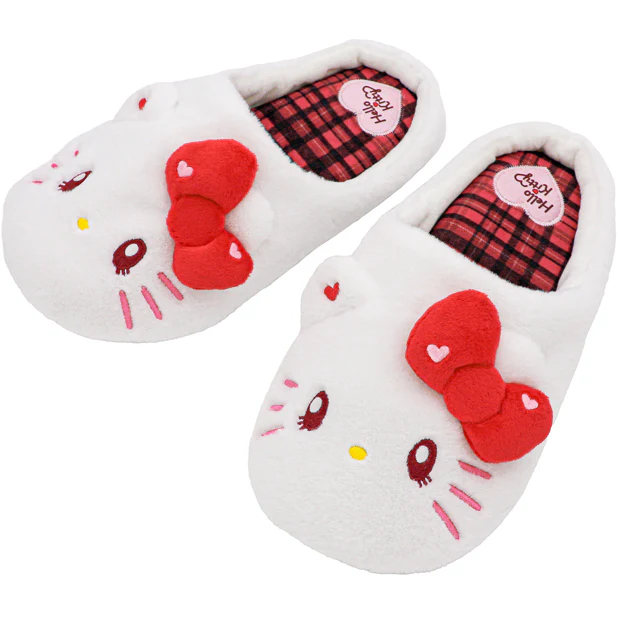 【訂貨】USJ Hello Kitty 紅色格仔 家居拖鞋