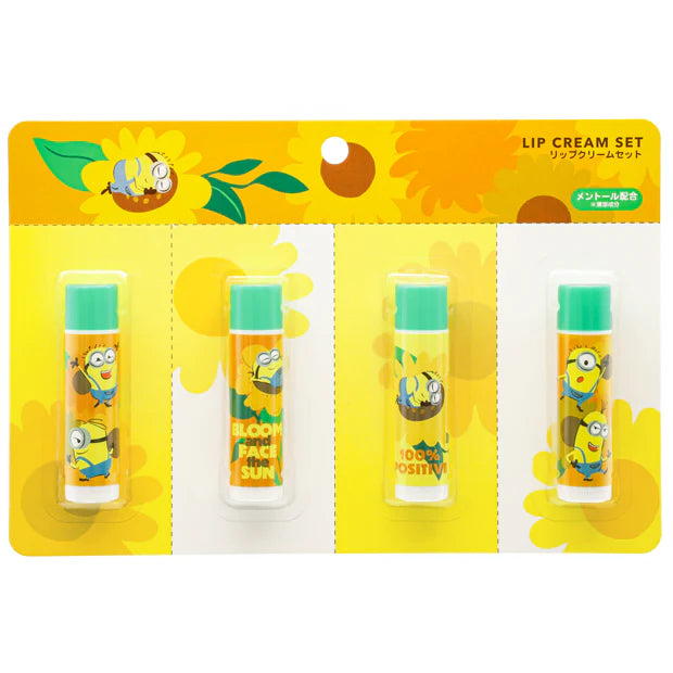USJ Minions 太陽花系列 - 潤唇膏套裝 4pcs