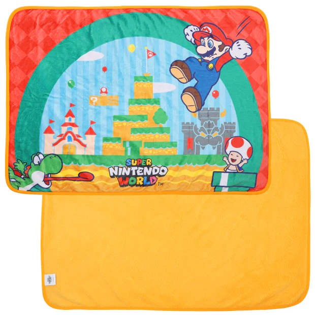 【訂貨】USJ Mario 蘑菇 2way 毛毯Cushion
