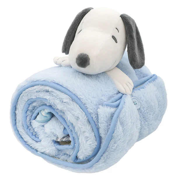 【訂貨】USJ Snoopy 史努比 玩偶毛毯 保暖毯連公仔掛飾 可收納