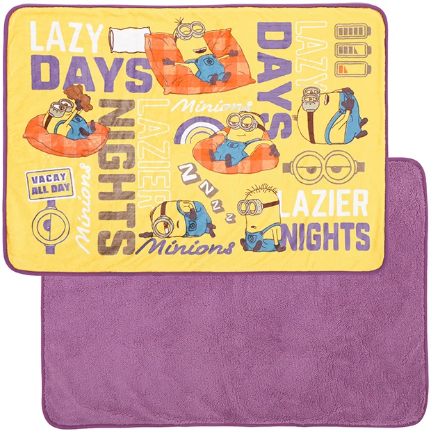 【訂貨】USJ Minions Lazy Days Lazier Nights - 2-way Cushion 毛毯