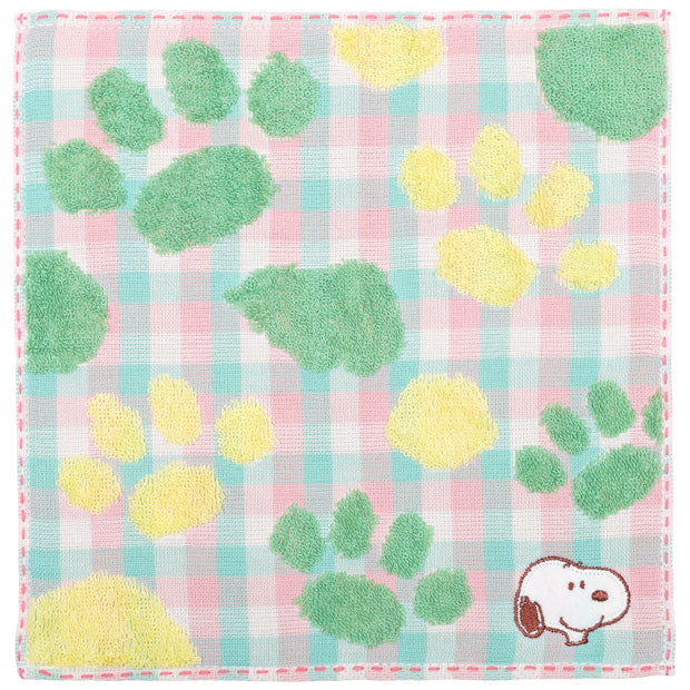 USJ Peanuts Snoopy 格紋小毛巾