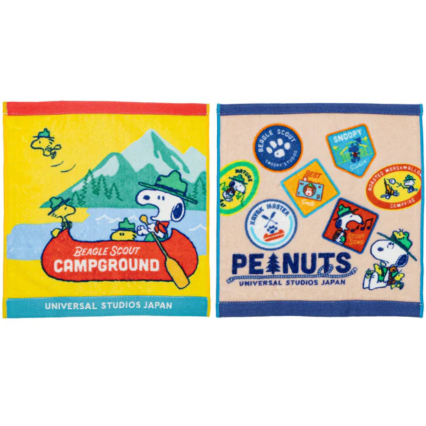 USJ Peanuts Snoopy Beagle Scout 露營童軍系列 - 小毛巾套裝