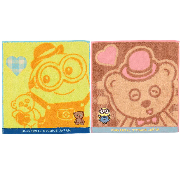 【訂貨】USJ Minions Bob & Tim 日本今治毛巾套裝 2pcs