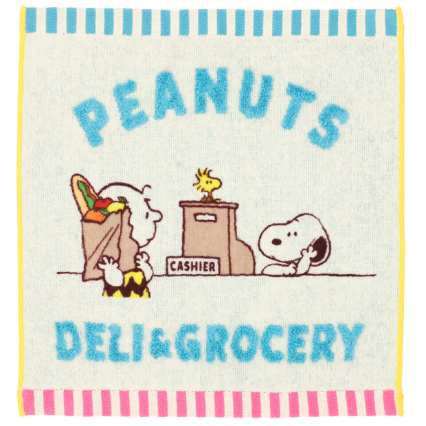 【訂貨】USJ Peanuts DELI & GROCERY Snoopy 方毛巾 2pcs
