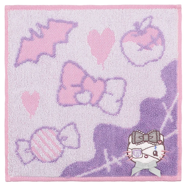 【訂貨】USJ Halloween Horror Nights Kuromi x Hello Kitty x Melody - 迷你毛巾3pcs