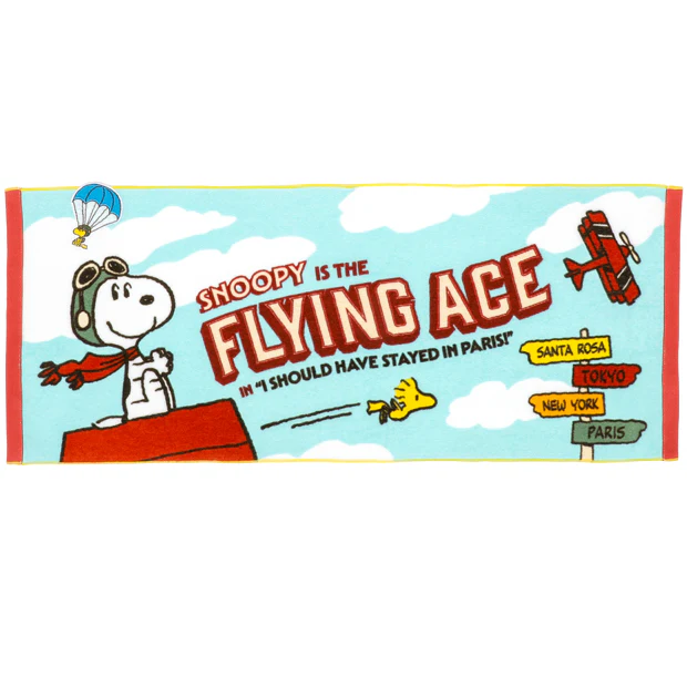 【訂貨】USJ PEANUTS Snoopy Flying Ace - 長毛巾