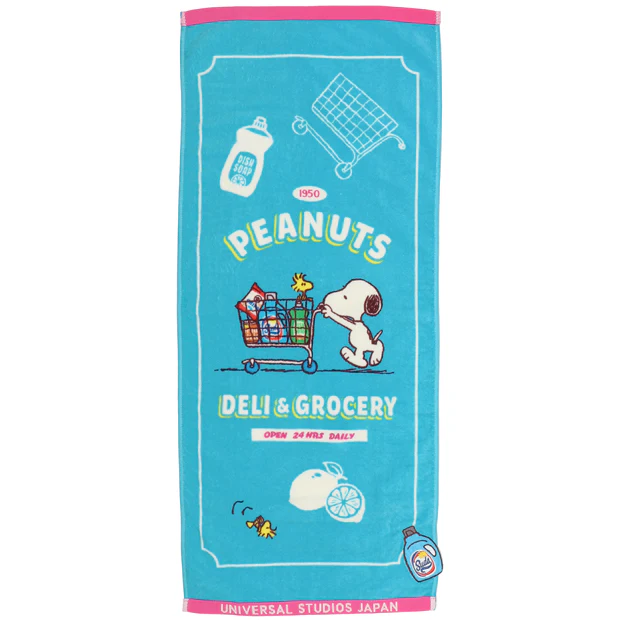 【訂貨】USJ Peanuts DELI & GROCERY Snoopy 長毛巾