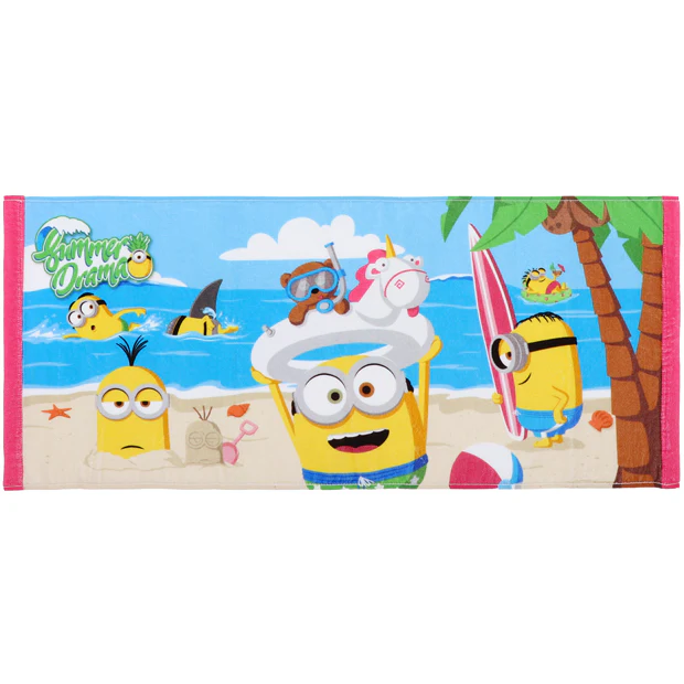 【訂貨】USJ Minions Summer Drama 沙灘圖案 長毛巾