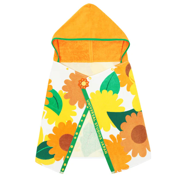 USJ Minions 太陽花系列 - 連帽毛巾 防曬毛巾 沙灘巾