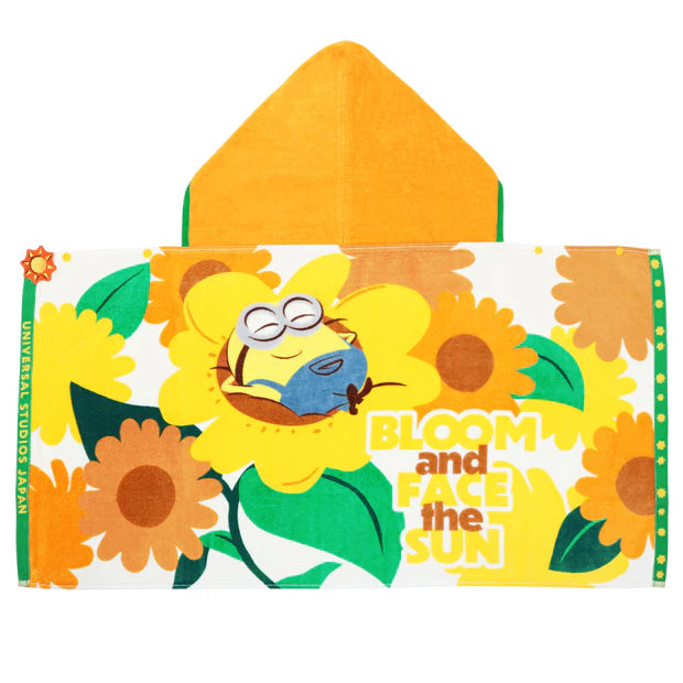 USJ Minions 太陽花系列 - 連帽毛巾 防曬毛巾 沙灘巾