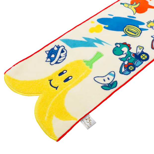 【訂貨】USJ 25th Discover U 週年紀念系列 - 任天堂 Mario 無敵星星 掛頸運動毛巾