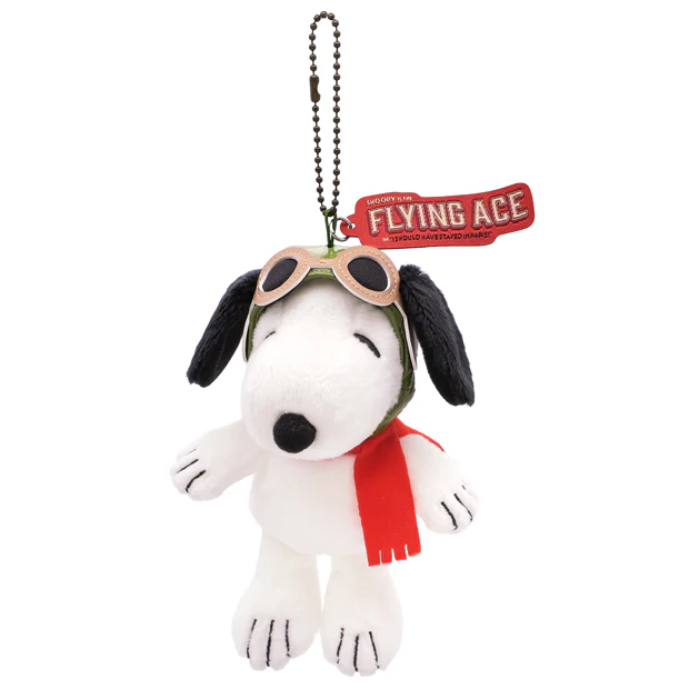 USJ PEANUTS Snoopy Flying Ace - Plush Keychain (M)