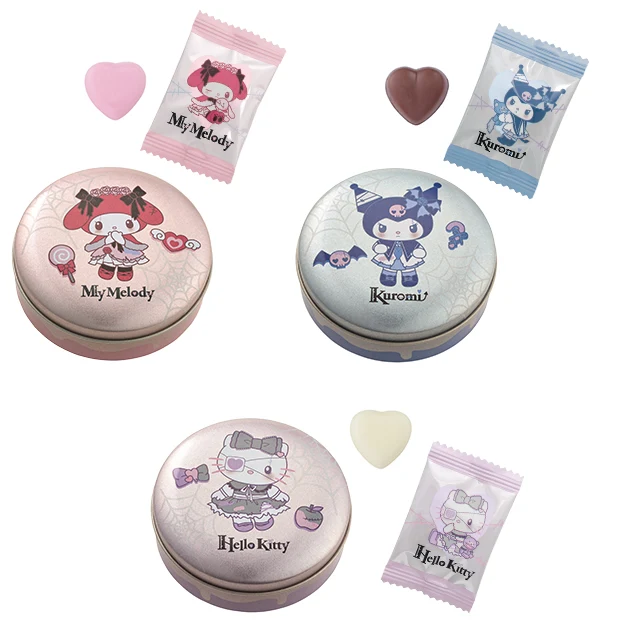 【訂貨】USJ Halloween Horror Nights Kuromi x Hello Kitty x Melody - 雜錦朱古力 3罐