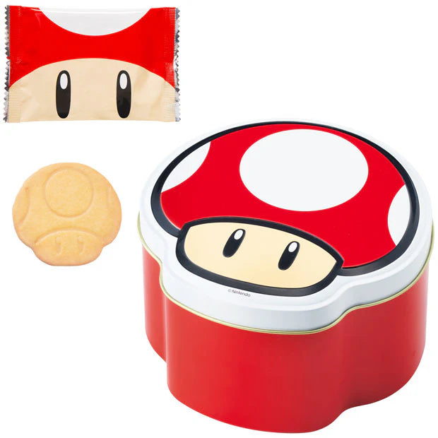 USJ Mario 蘑菇曲奇盒 (鐵盒)