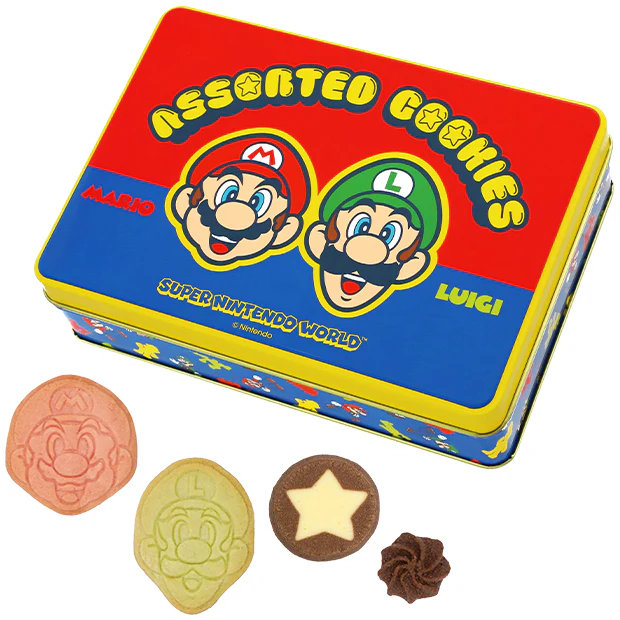 【訂貨】USJ Mario & Luiji 雜錦曲奇罐