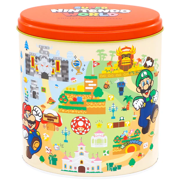 【訂貨】USJ 任天堂世界 Mario園區 5週年限定 - 米餅零食罐
