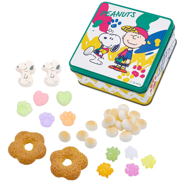 【訂貨】USJ 25th Discover U 週年紀念系列 - Snoopy & Charlie Brown 雜錦和式零食罐